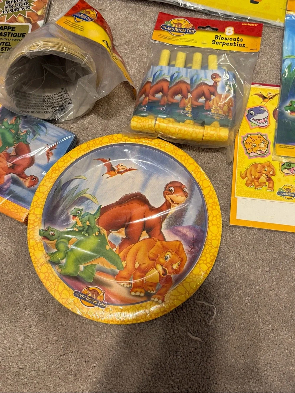 Vintage land before time party supplies